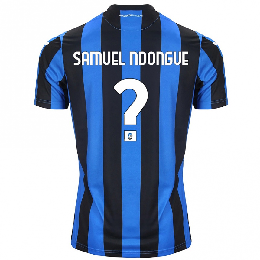 Women Football Frederick Samuel Ndongue #0 Blue Black Home Jersey 2024/25 T-Shirt Nz