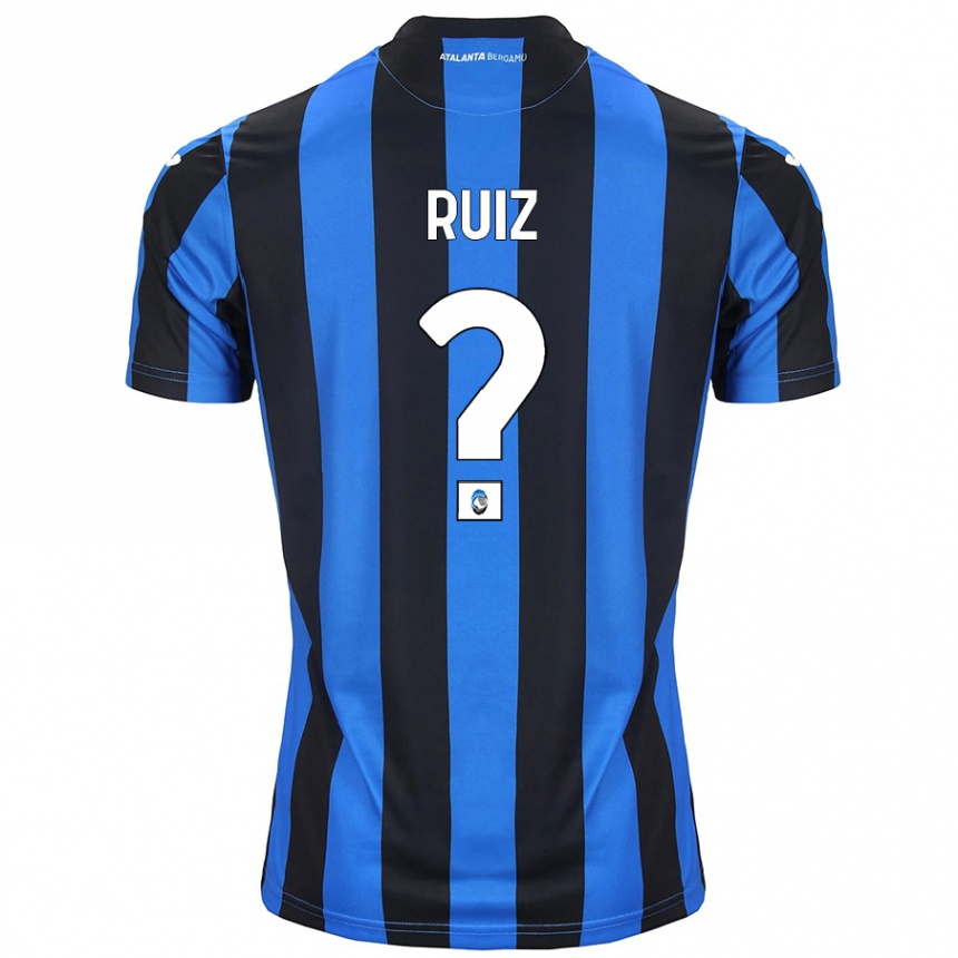 Women Football Gerard Ruiz #0 Blue Black Home Jersey 2024/25 T-Shirt Nz