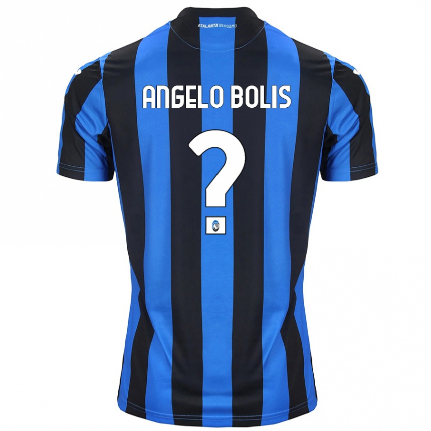 Women Football Tommaso Angelo Bolis #0 Blue Black Home Jersey 2024/25 T-Shirt Nz