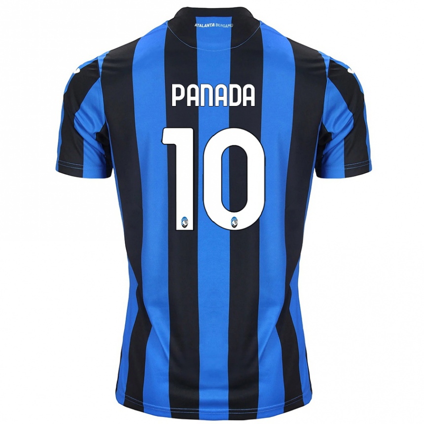 Women Football Simone Panada #10 Blue Black Home Jersey 2024/25 T-Shirt Nz