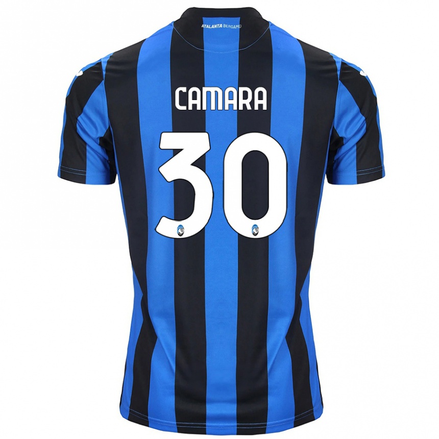 Women Football Henry Camara #30 Blue Black Home Jersey 2024/25 T-Shirt Nz