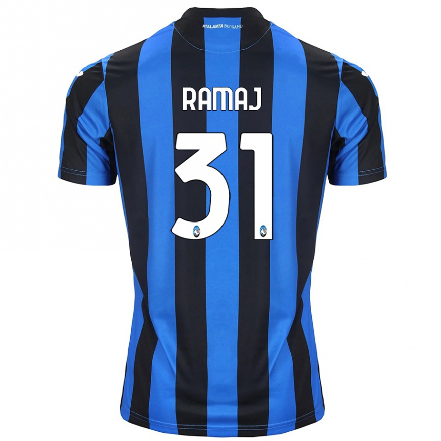 Women Football Gabriel Ramaj #31 Blue Black Home Jersey 2024/25 T-Shirt Nz