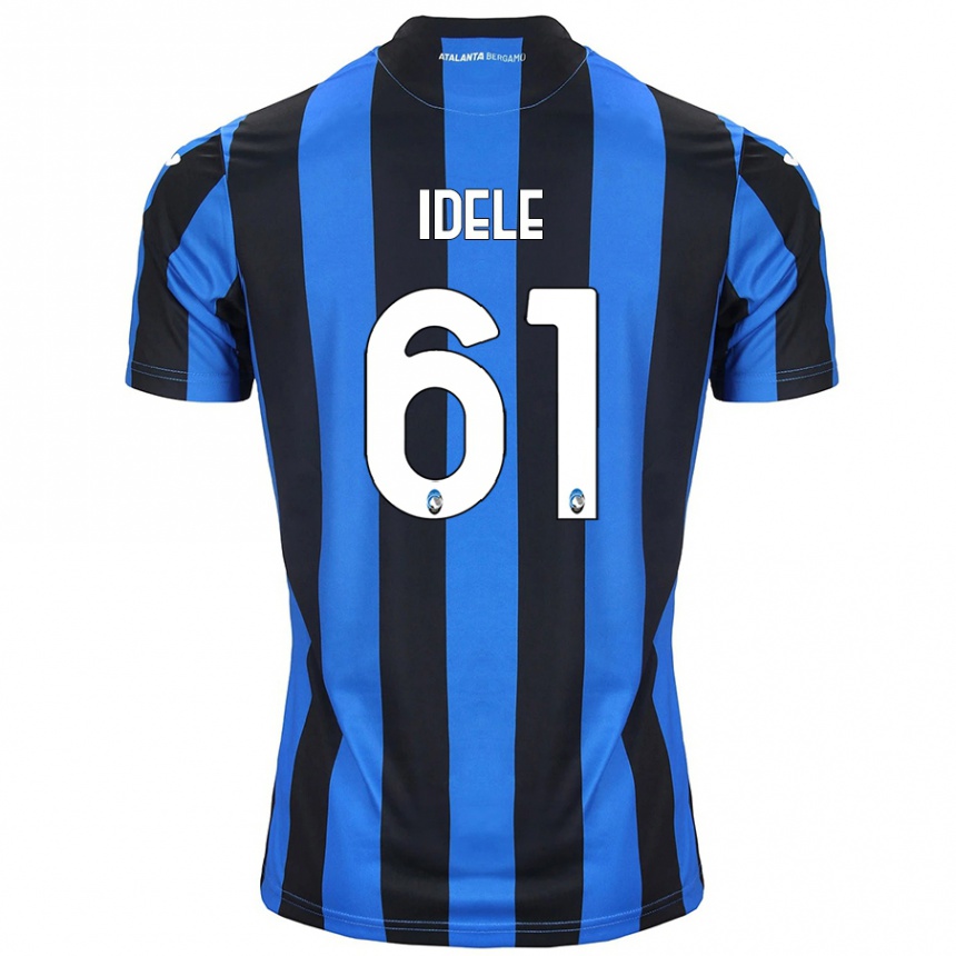 Women Football Javison Idele #61 Blue Black Home Jersey 2024/25 T-Shirt Nz