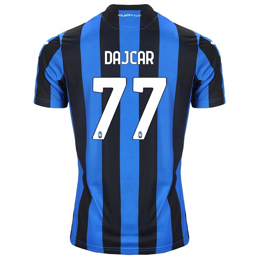 Women Football Matevz Dajcar #77 Blue Black Home Jersey 2024/25 T-Shirt Nz