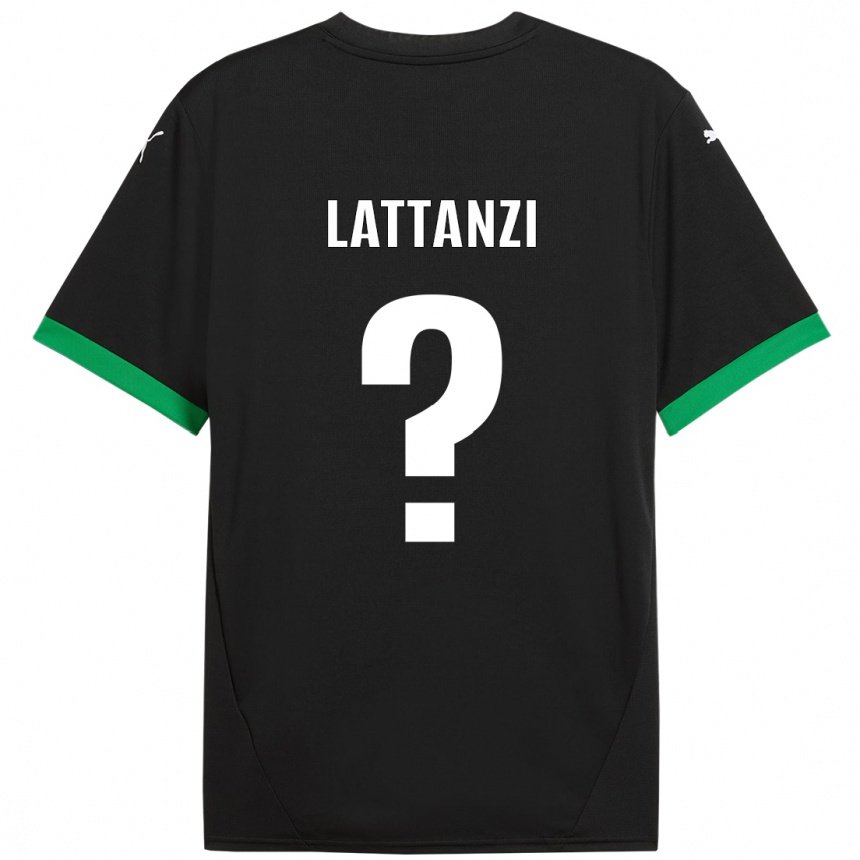 Women Football Luca Lattanzi #0 Black Dark Green Home Jersey 2024/25 T-Shirt Nz