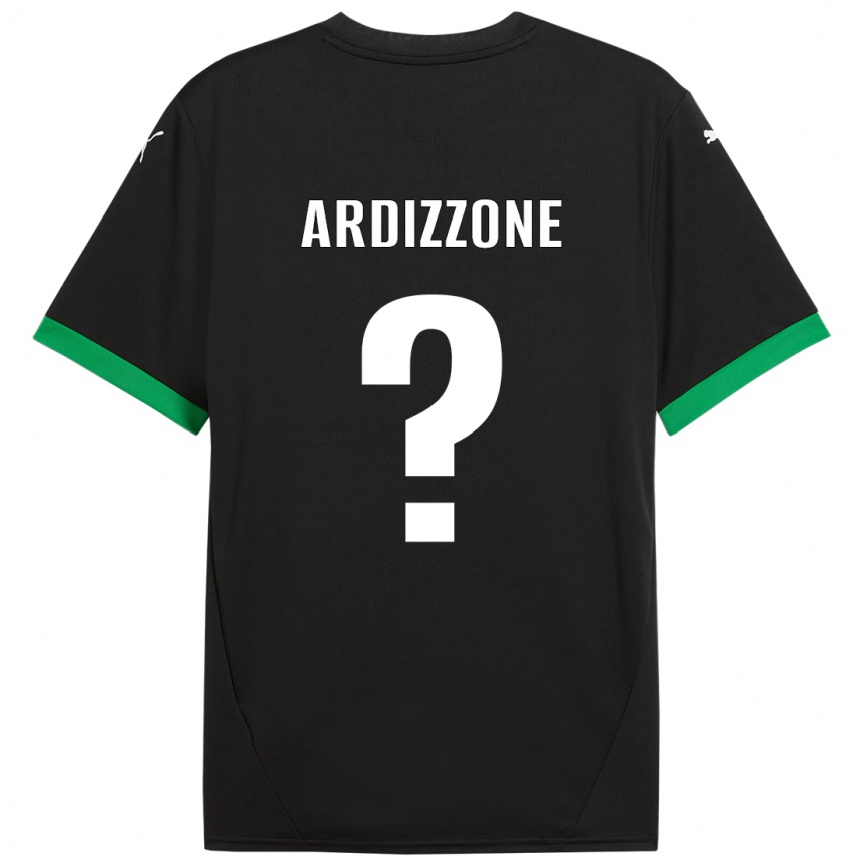 Women Football Simone Ardizzone #0 Black Dark Green Home Jersey 2024/25 T-Shirt Nz