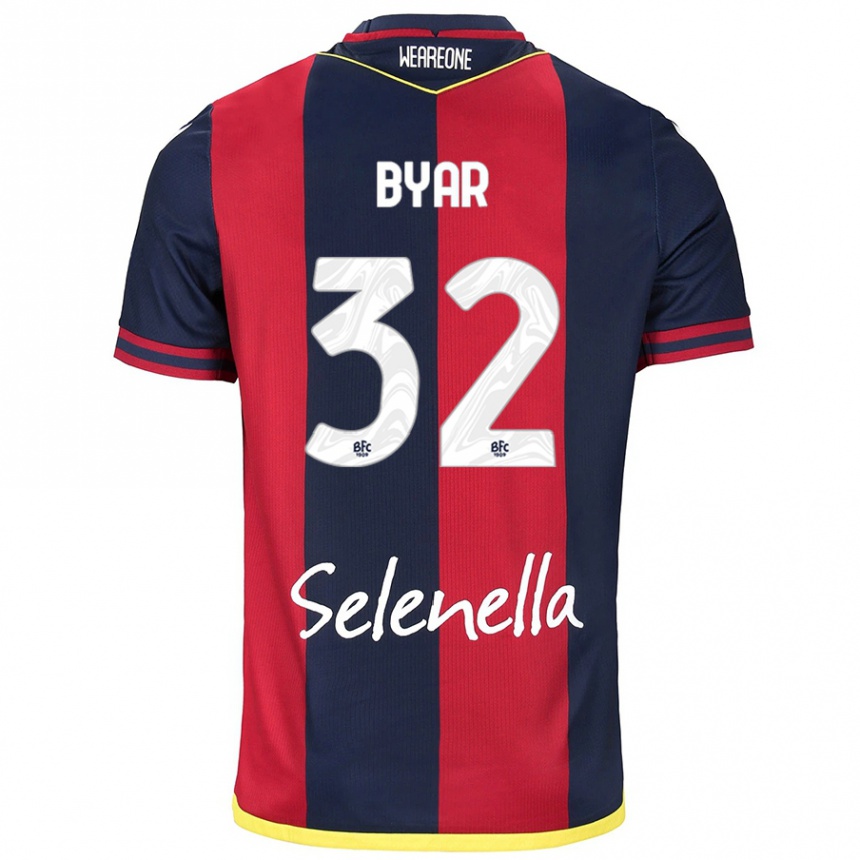 Women Football Naïm Byar #32 Red Royal Blue Home Jersey 2024/25 T-Shirt Nz