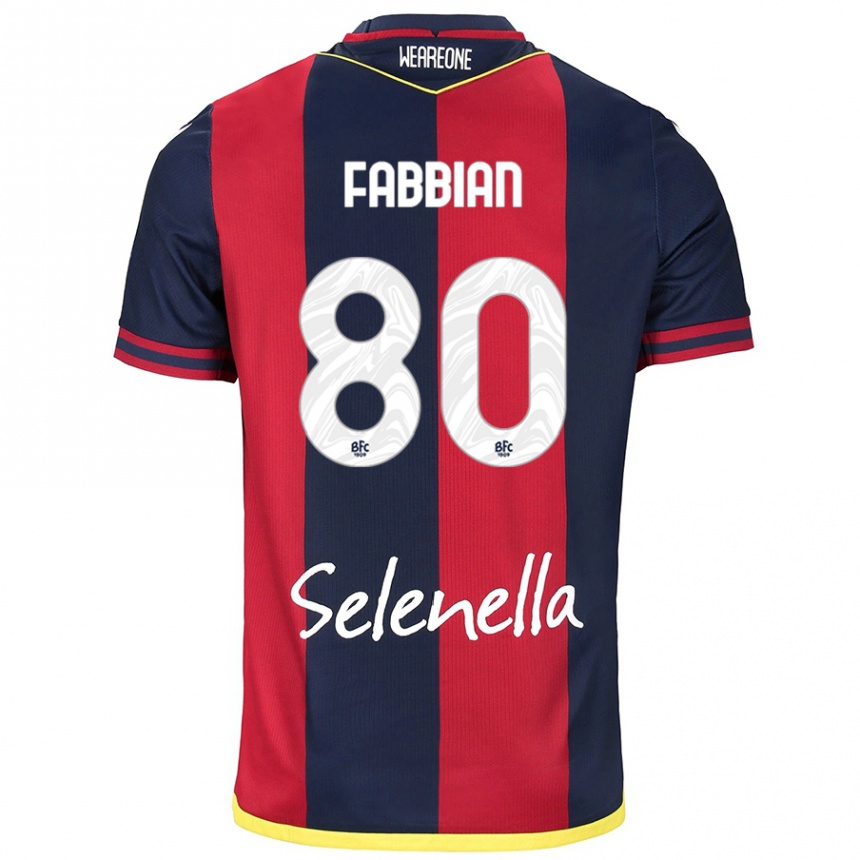 Women Football Giovanni Fabbian #80 Red Royal Blue Home Jersey 2024/25 T-Shirt Nz