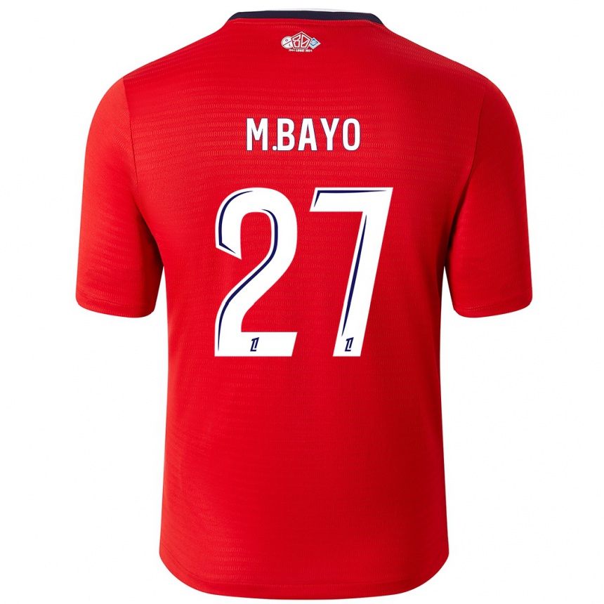 Women Football Mohamed Bayo #27 Red White Home Jersey 2024/25 T-Shirt Nz