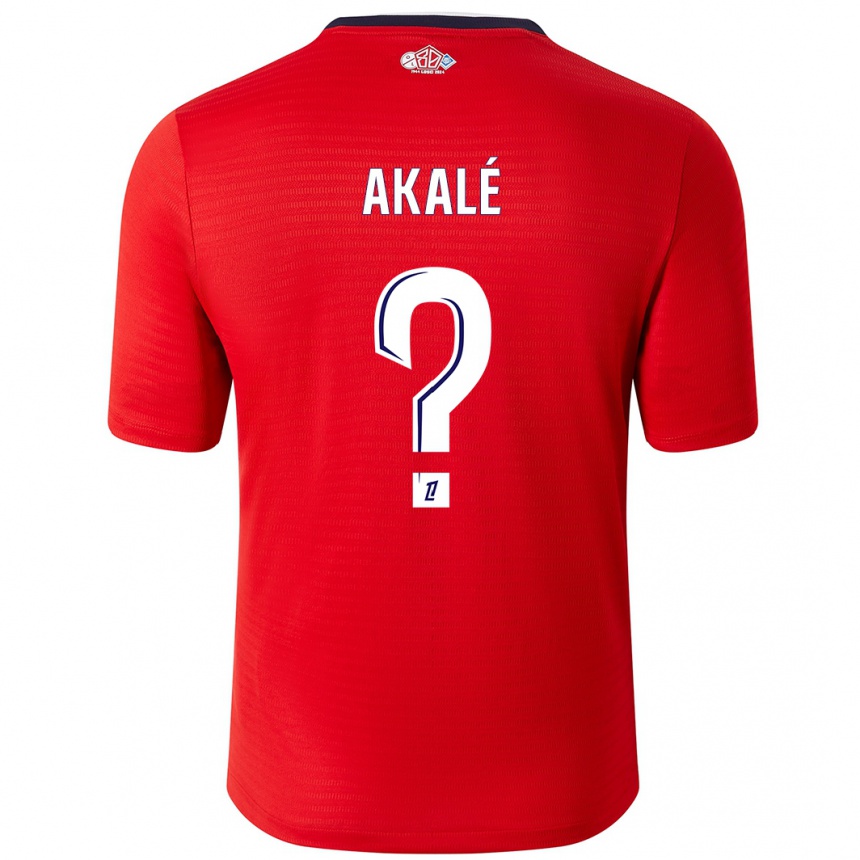 Women Football Ruben Akalé #0 Red White Home Jersey 2024/25 T-Shirt Nz