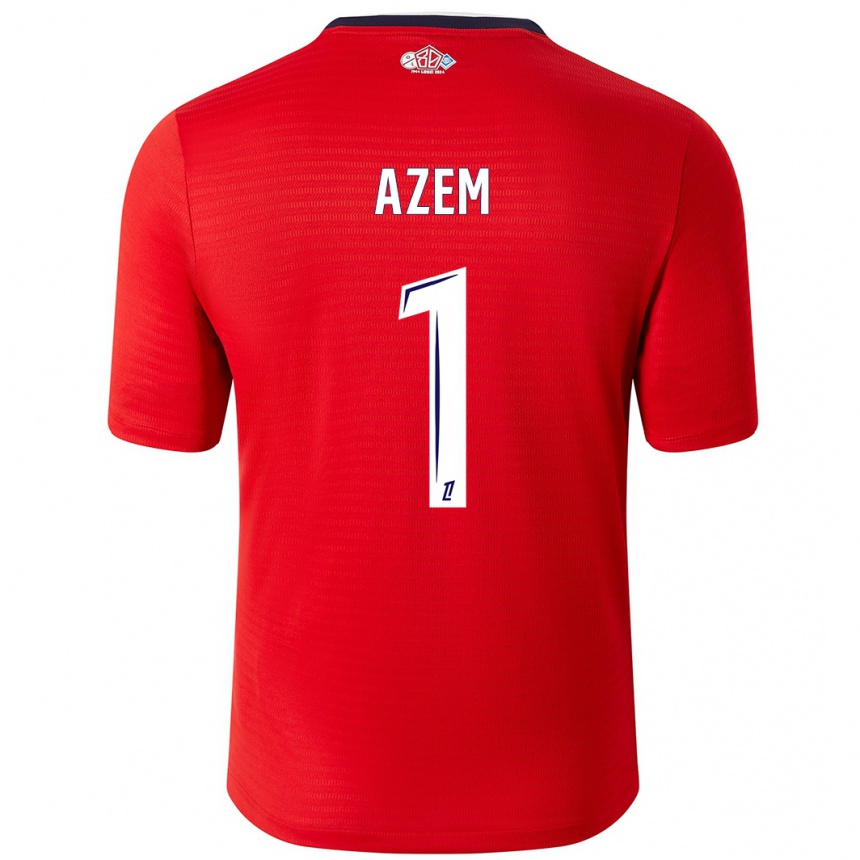 Women Football Floriane Azem #1 Red White Home Jersey 2024/25 T-Shirt Nz