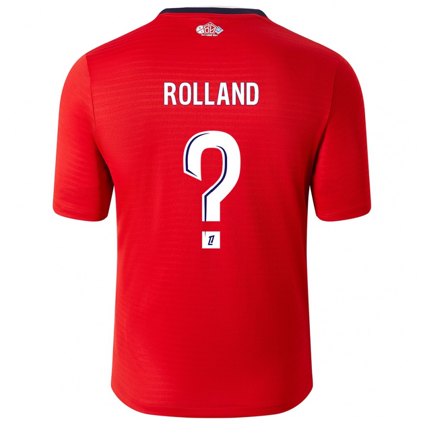 Women Football Baptiste Rolland #0 Red White Home Jersey 2024/25 T-Shirt Nz