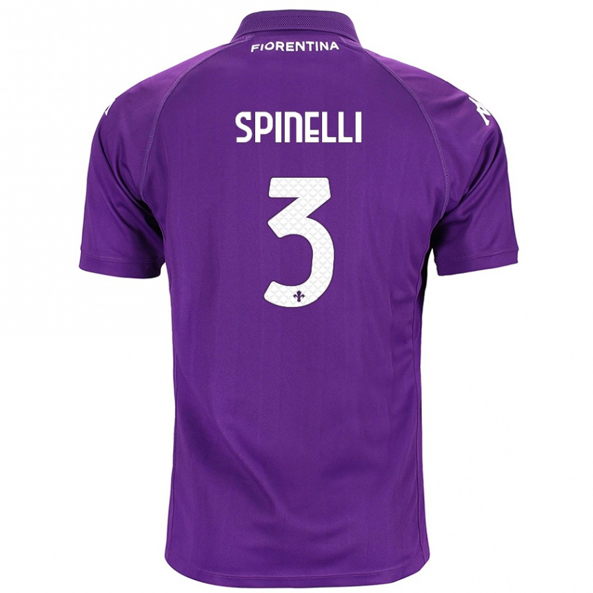 Women Football Giorgia Spinelli #3 Purple Home Jersey 2024/25 T-Shirt Nz