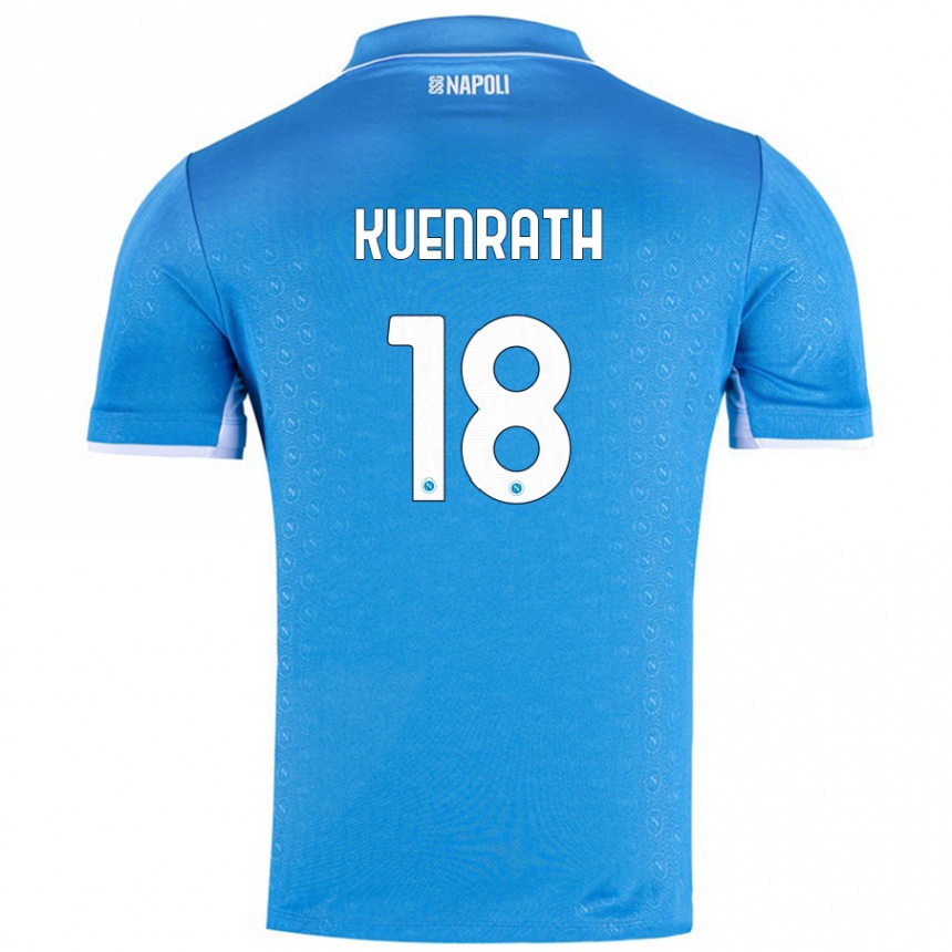 Women Football Melanie Kuenrath #18 Sky Blue Home Jersey 2024/25 T-Shirt Nz