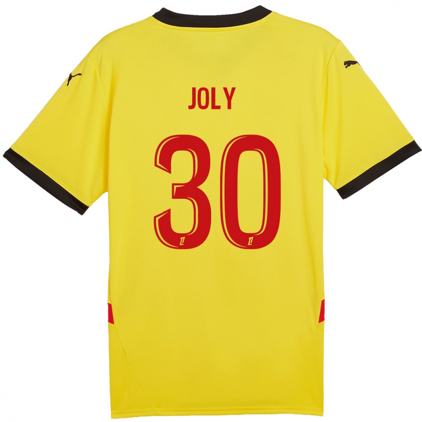 Women Football Blandine Joly #30 Yellow Red Home Jersey 2024/25 T-Shirt Nz