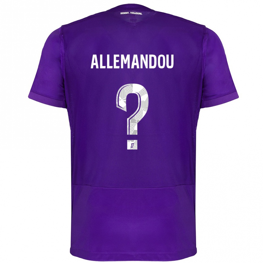 Women Football Teddy Allemandou #0 Purple White Home Jersey 2024/25 T-Shirt Nz