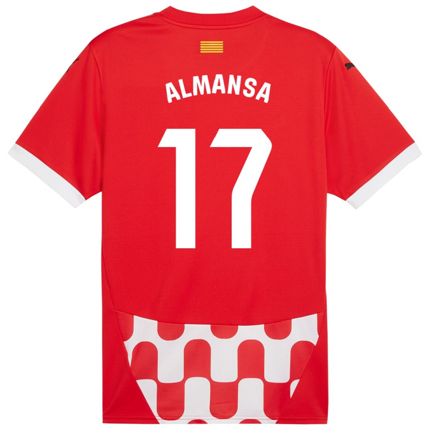 Women Football Alex Almansa #17 Red White Home Jersey 2024/25 T-Shirt Nz