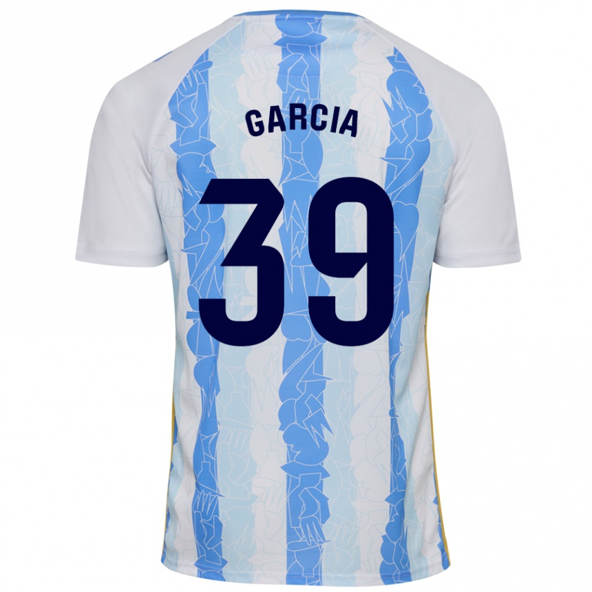 Women Football Claudia García #39 White Blue Home Jersey 2024/25 T-Shirt Nz