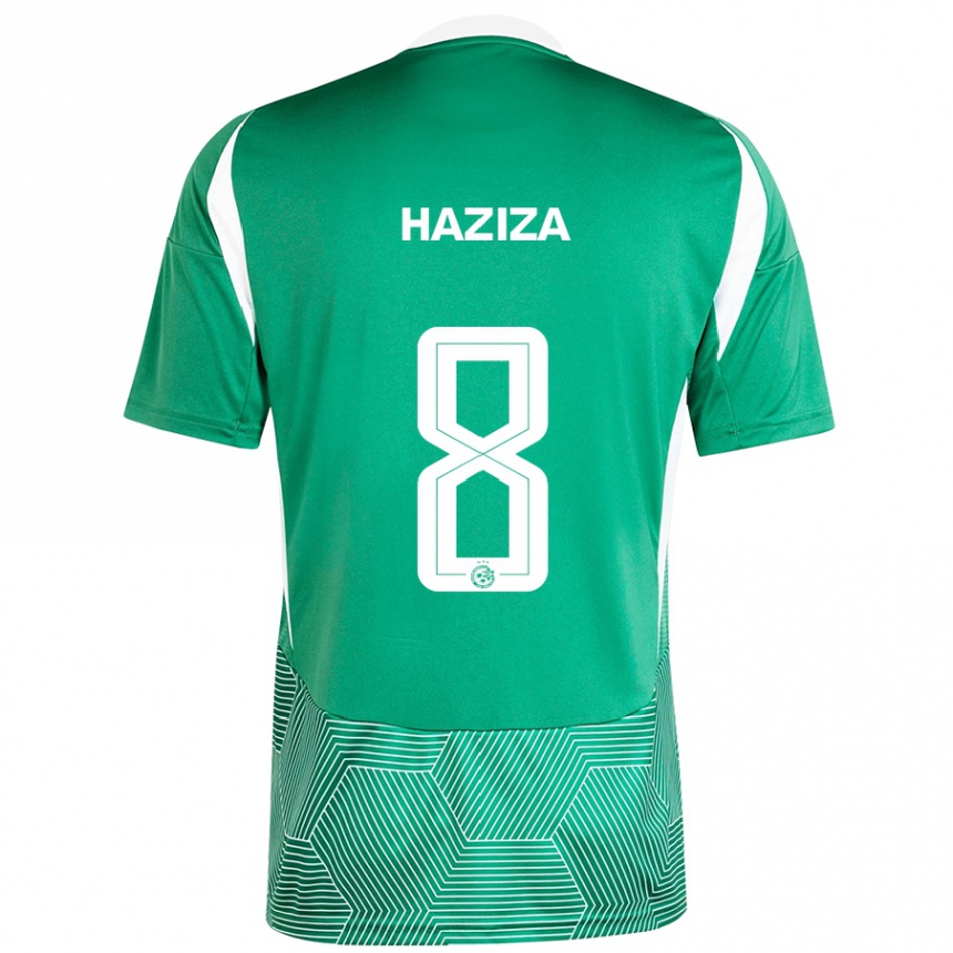 Women Football Dolev Haziza #8 Green White Home Jersey 2024/25 T-Shirt Nz