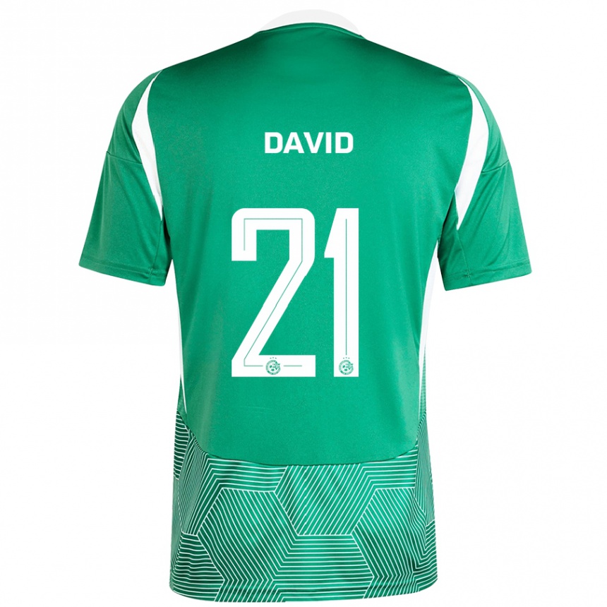 Women Football Dean David #21 Green White Home Jersey 2024/25 T-Shirt Nz