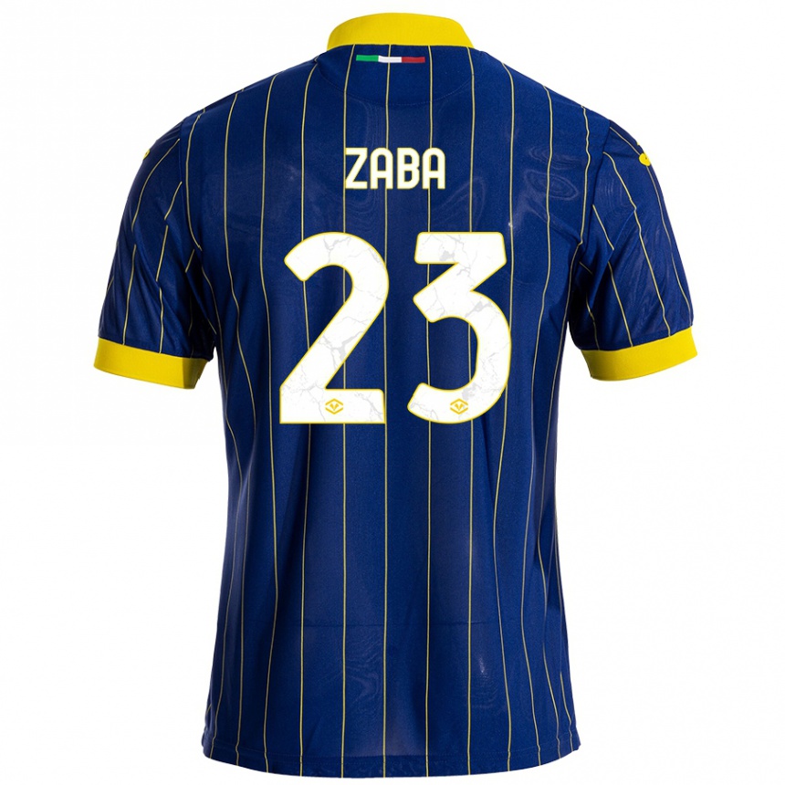 Women Football Nelson Zaba #23 Blue Yellow Home Jersey 2024/25 T-Shirt Nz