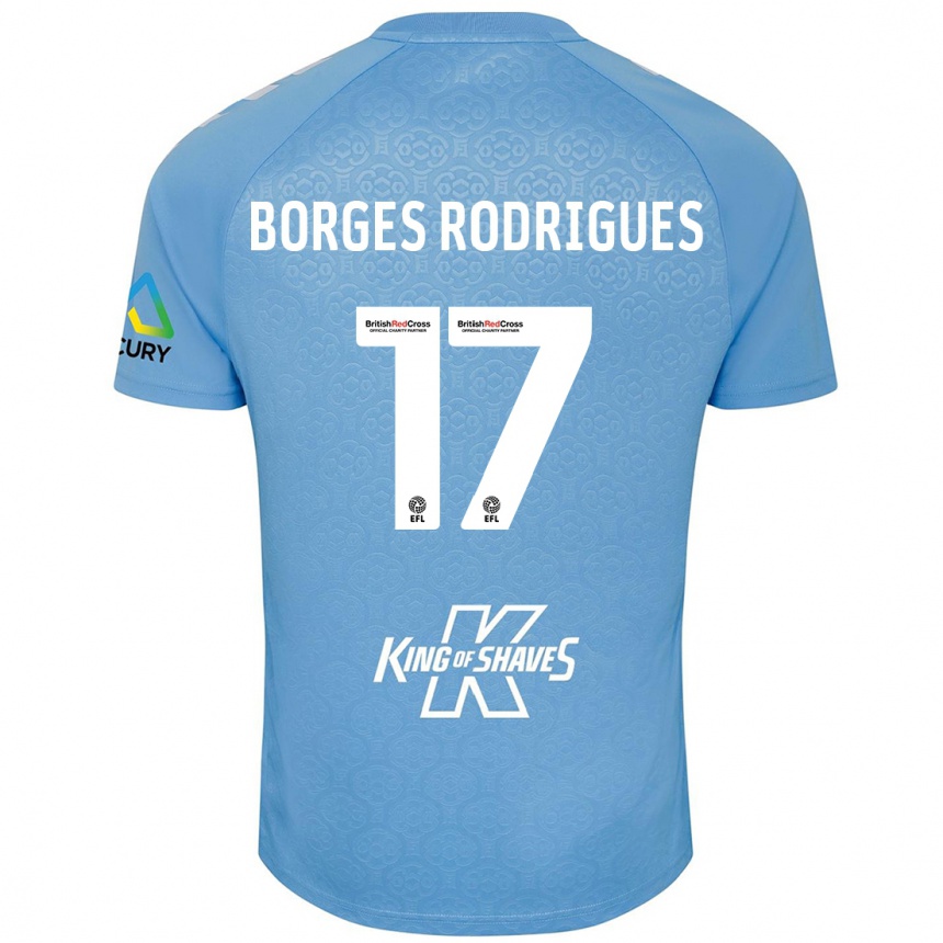 Women Football Raphael Borges Rodrigues #17 Blue White Home Jersey 2024/25 T-Shirt Nz