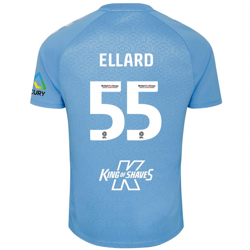 Women Football Aston Ellard #55 Blue White Home Jersey 2024/25 T-Shirt Nz