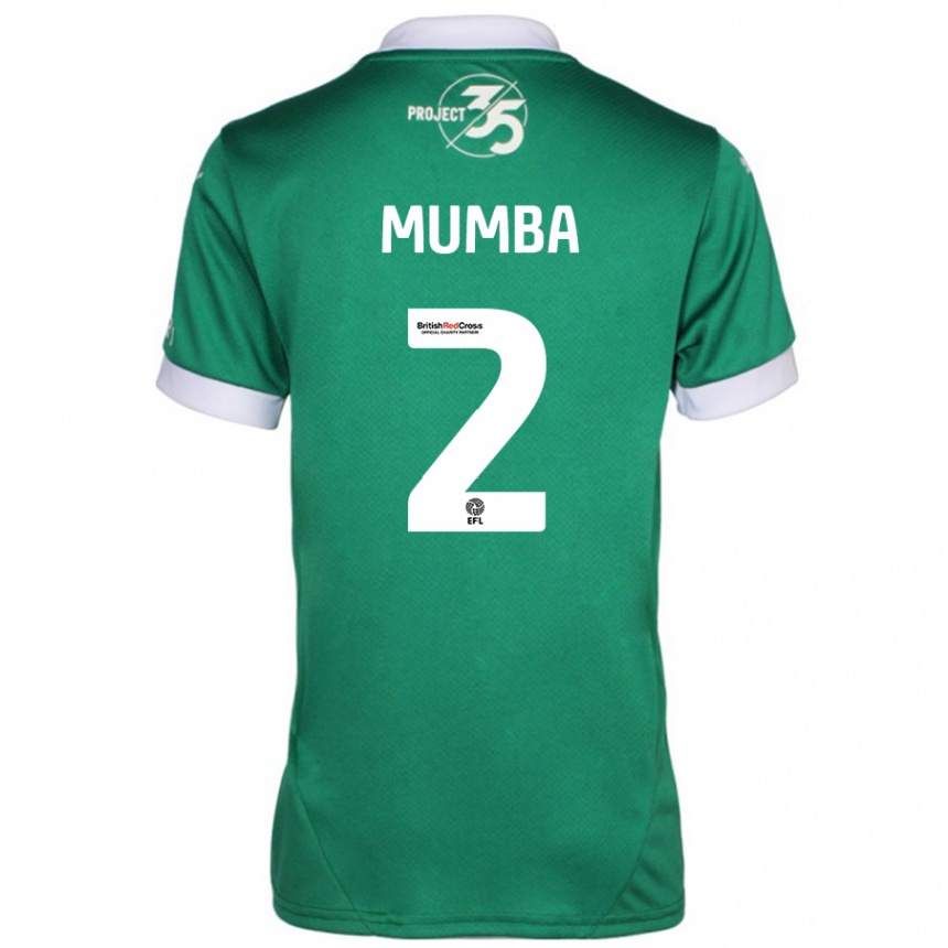 Women Football Bali Mumba #2 Green White Home Jersey 2024/25 T-Shirt Nz