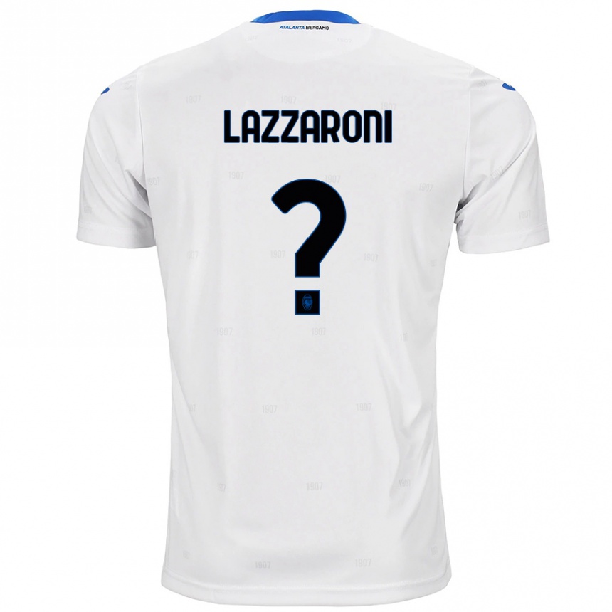 Women Football Andrea Lazzaroni #0 White Away Jersey 2024/25 T-Shirt Nz