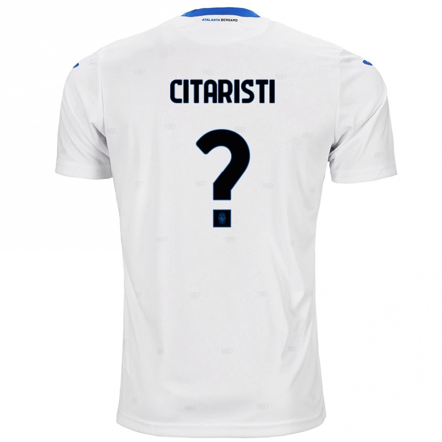 Women Football Christian Citaristi #0 White Away Jersey 2024/25 T-Shirt Nz