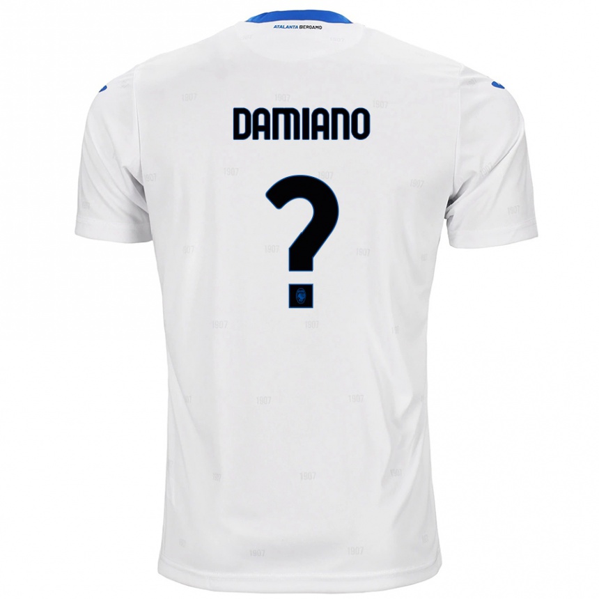 Women Football Vincenzo Damiano #0 White Away Jersey 2024/25 T-Shirt Nz