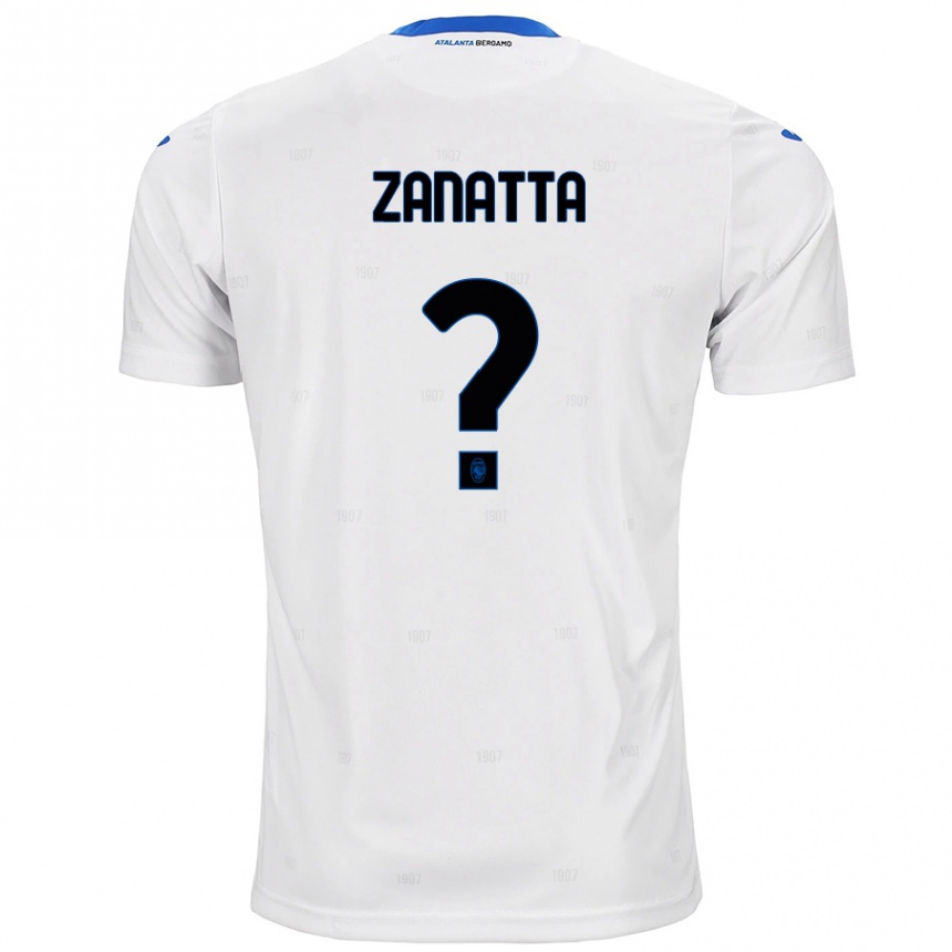 Women Football Giovanni Zanatta #0 White Away Jersey 2024/25 T-Shirt Nz