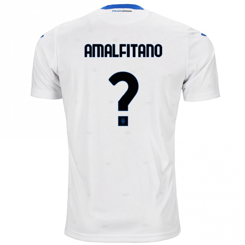 Women Football Nicolò Amalfitano #0 White Away Jersey 2024/25 T-Shirt Nz