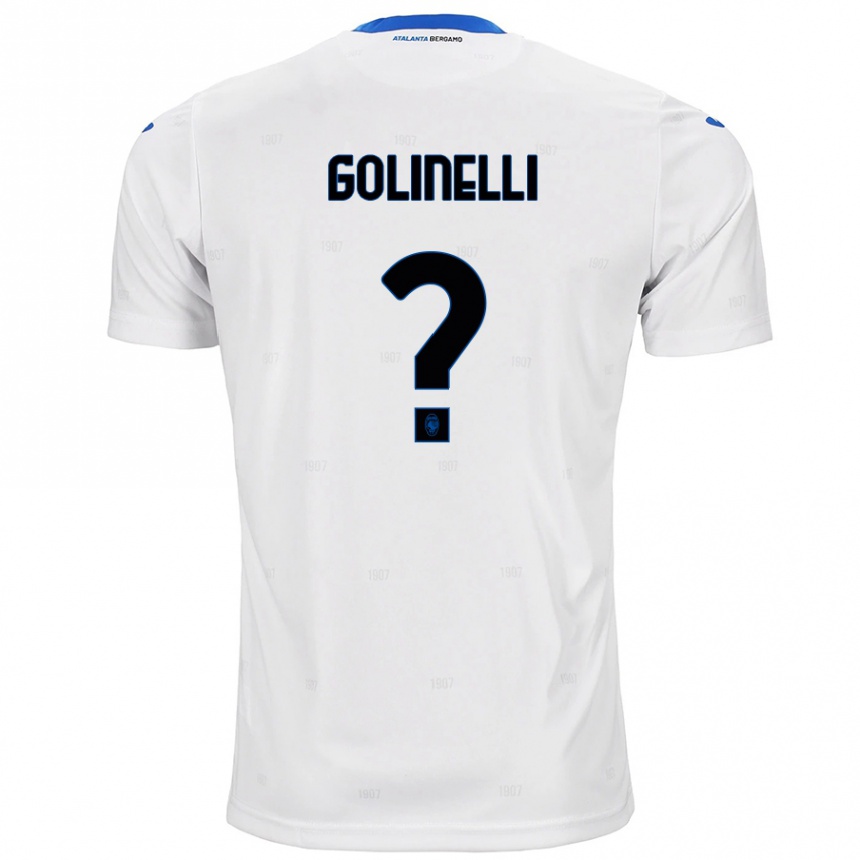 Women Football Martino Golinelli #0 White Away Jersey 2024/25 T-Shirt Nz