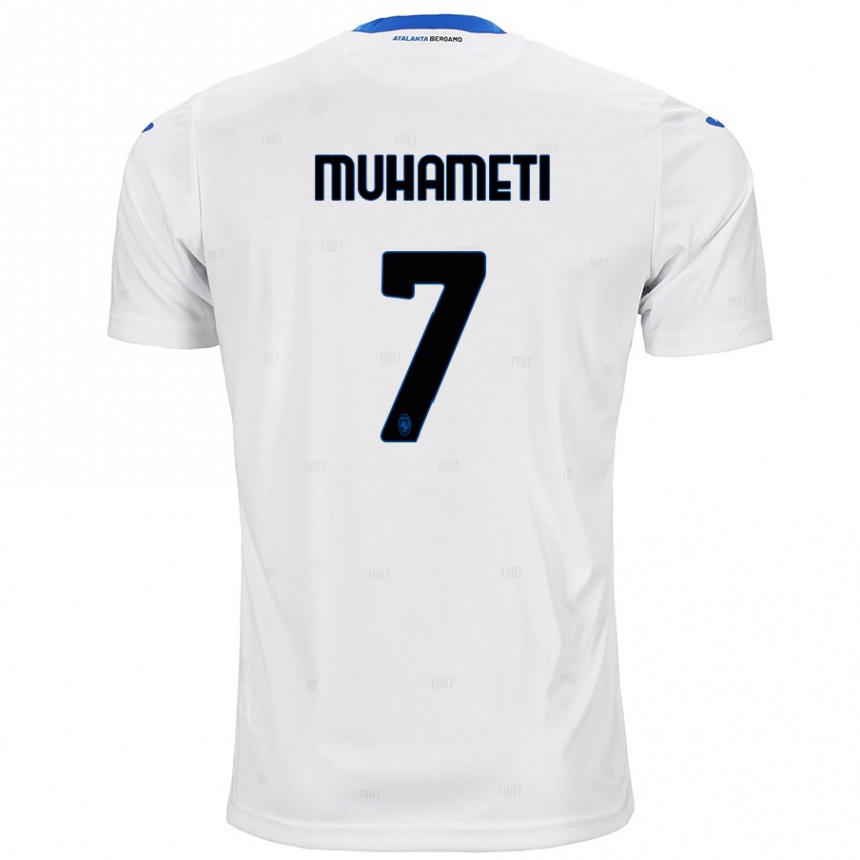 Women Football Endri Muhameti #7 White Away Jersey 2024/25 T-Shirt Nz