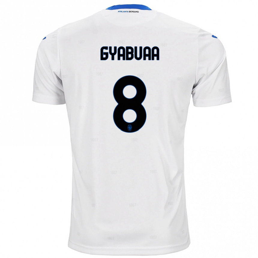 Women Football Emmanuel Gyabuaa #8 White Away Jersey 2024/25 T-Shirt Nz