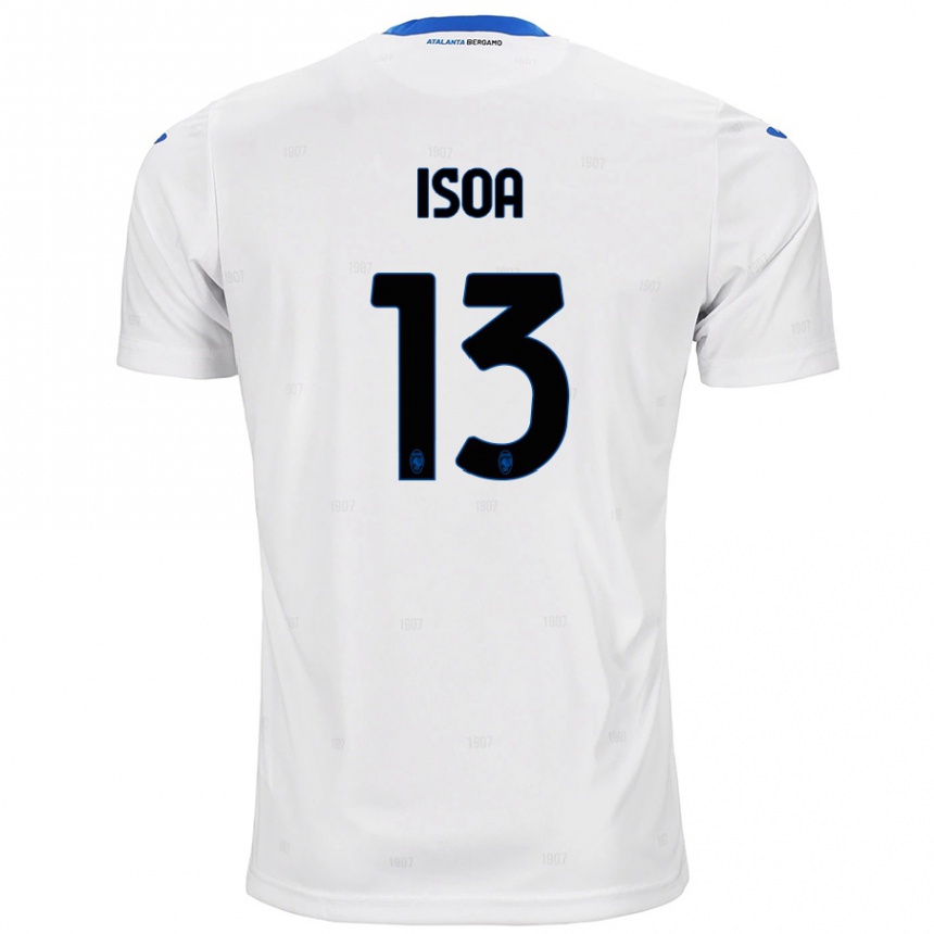 Women Football Isaac Isoa #13 White Away Jersey 2024/25 T-Shirt Nz