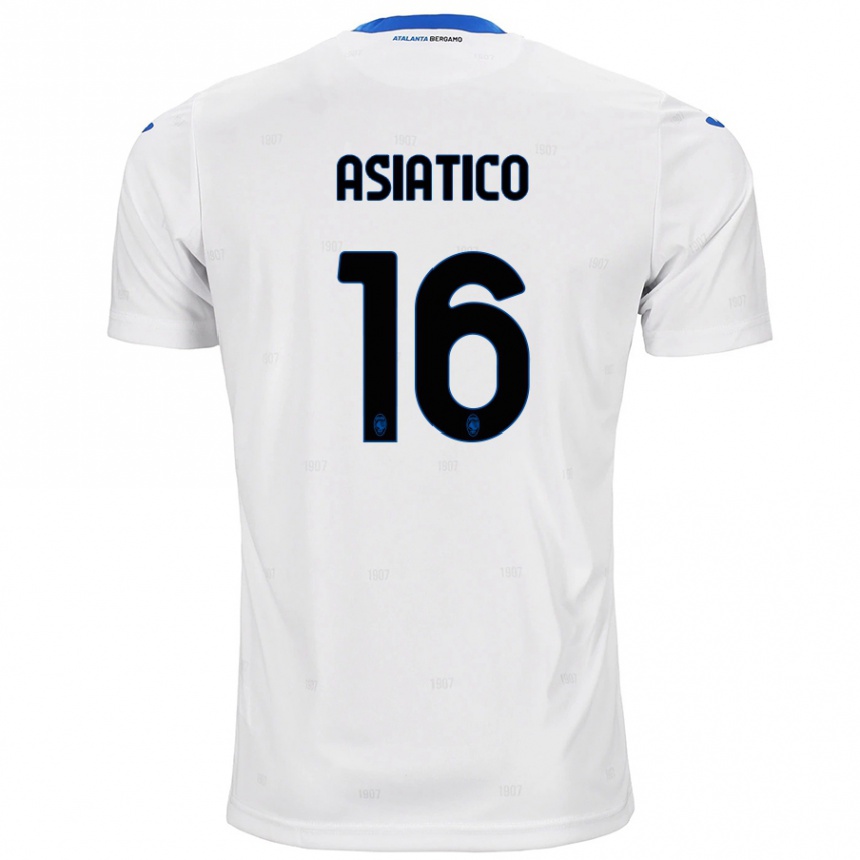 Women Football Pietro Asiatico #16 White Away Jersey 2024/25 T-Shirt Nz