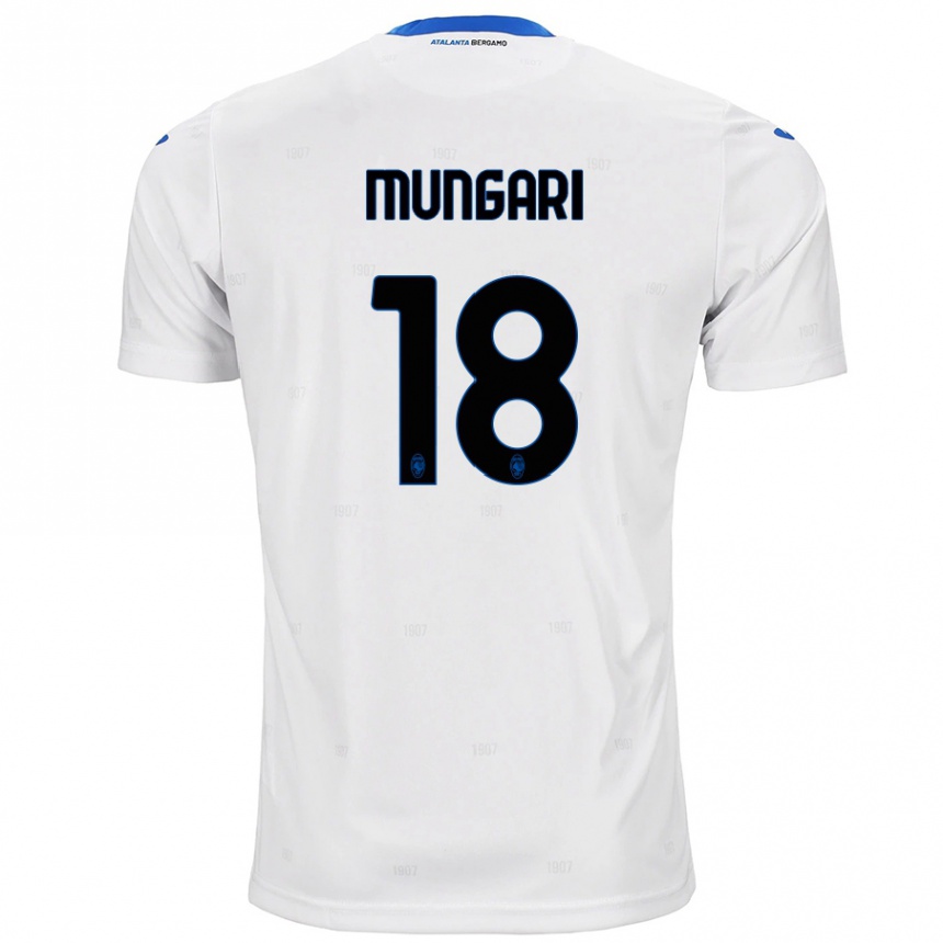 Women Football Giuseppe Mungari #18 White Away Jersey 2024/25 T-Shirt Nz