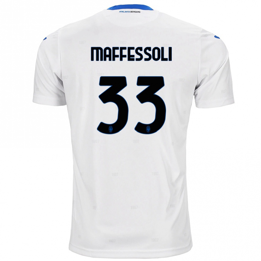 Women Football Manuel Maffessoli #33 White Away Jersey 2024/25 T-Shirt Nz