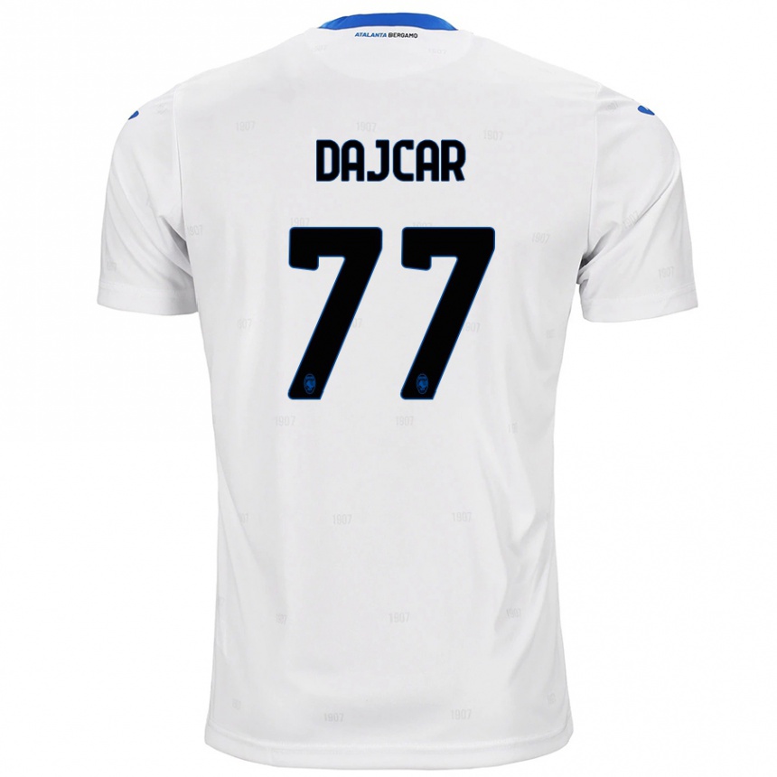 Women Football Matevz Dajcar #77 White Away Jersey 2024/25 T-Shirt Nz