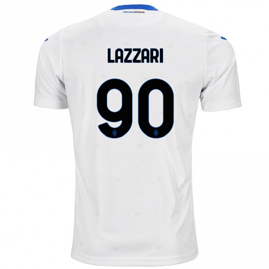 Women Football Ilaria Lazzari #90 White Away Jersey 2024/25 T-Shirt Nz