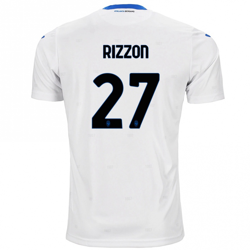 Women Football Giulia Rizzon #27 White Away Jersey 2024/25 T-Shirt Nz