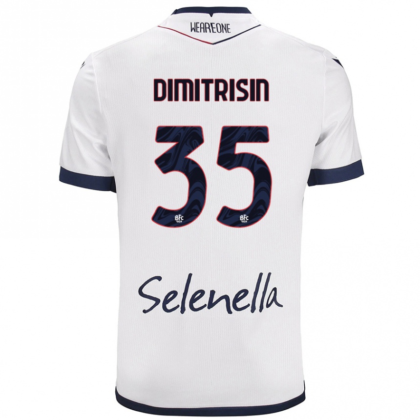 Women Football Danila Dimitrișin #35 White Royal Blue Away Jersey 2024/25 T-Shirt Nz