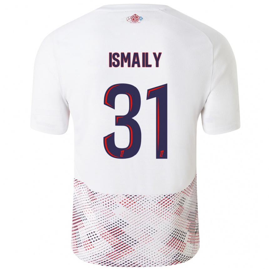 Women Football Ismaily #31 White Royal Blue Away Jersey 2024/25 T-Shirt Nz