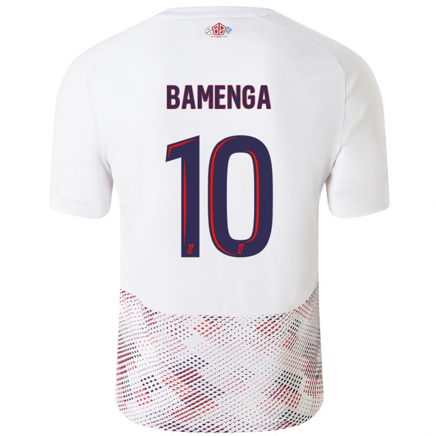 Women Football Naomie Bamenga #10 White Royal Blue Away Jersey 2024/25 T-Shirt Nz