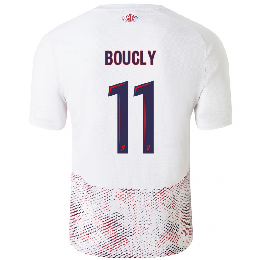 Women Football Maïté Boucly #11 White Royal Blue Away Jersey 2024/25 T-Shirt Nz