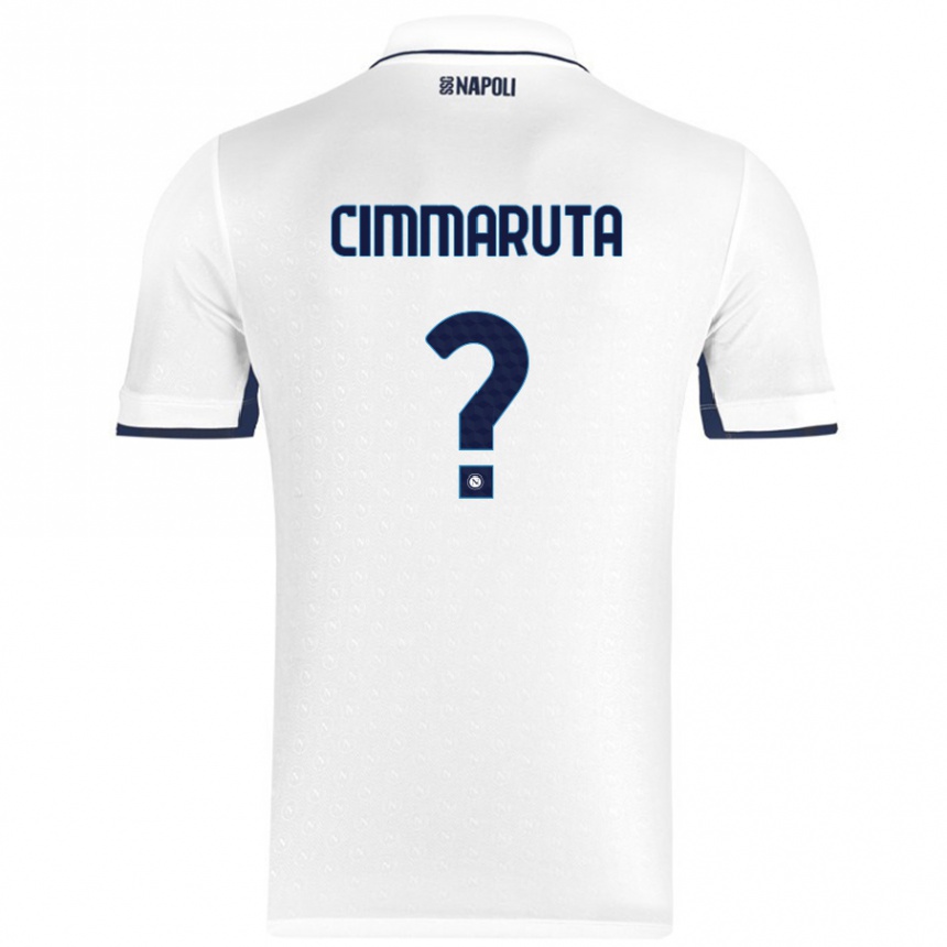 Women Football Antonio Cimmaruta #0 White Royal Blue Away Jersey 2024/25 T-Shirt Nz