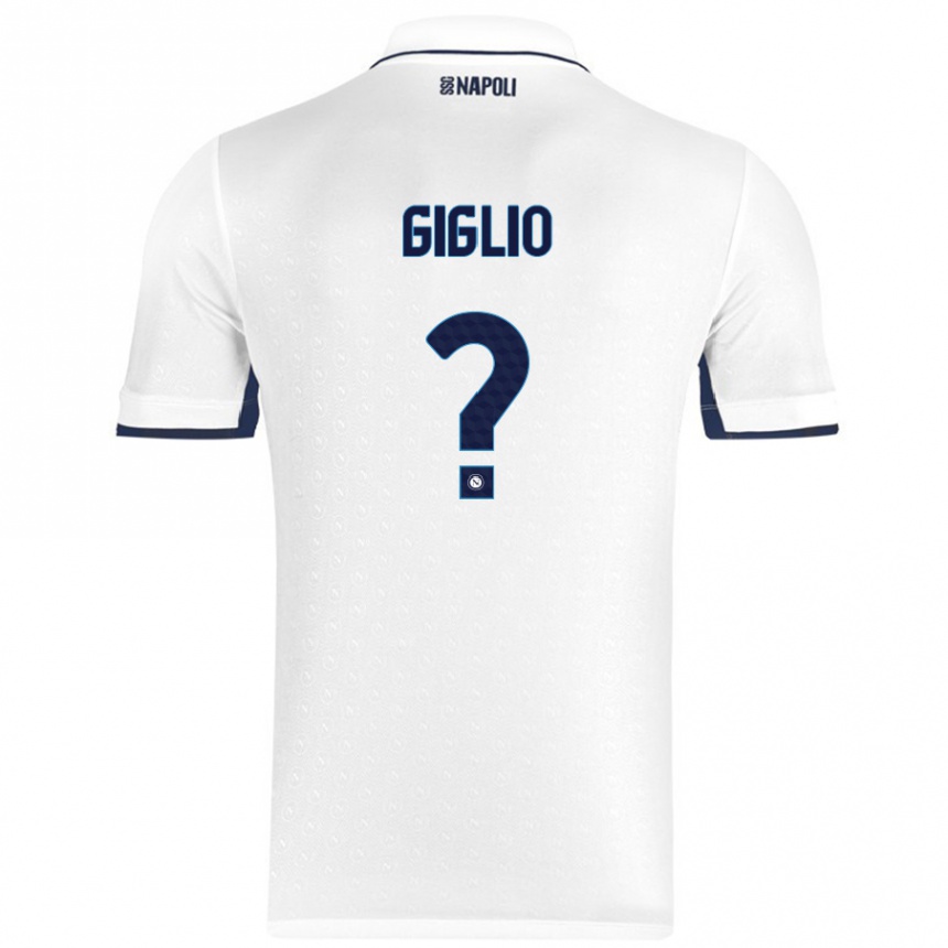 Women Football Angelo Giglio #0 White Royal Blue Away Jersey 2024/25 T-Shirt Nz