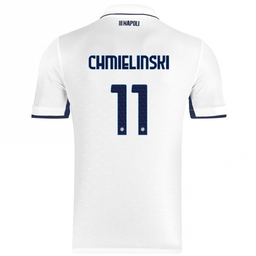 Women Football Gina Chmielinski #11 White Royal Blue Away Jersey 2024/25 T-Shirt Nz